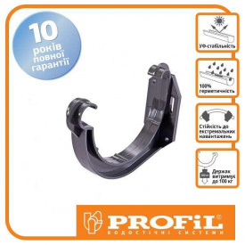 Кронштейн желоба Profil пласт. 90 графитовый