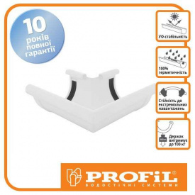 Угол Profil наружный 90 белый Z 90°