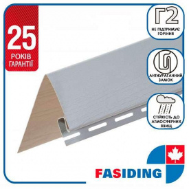Планка FaSiding "белеоконная" "Маковые зерна" Т-17. 3.05м