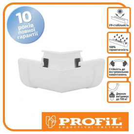 Угол Profil внутренний 90 белый W 135°