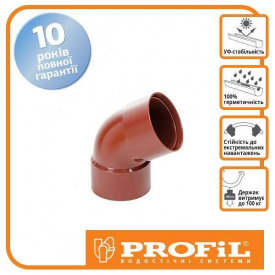 Колено двухрострубное Profil 100 кирпичное