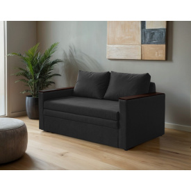 Диван-трансформер Tobi Sho Kubus-120 мягкий для гостиной велюр Mars Графит/15, 1600х800х1000 мм