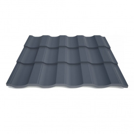 Металлочерепица Верона 0,45 RAL 3005m Арт.201055-3005 201055, Термастил, МИП, 30 м.кв. (при заказе менее 30 201055-7024, 1205