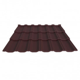 Металлочерепица ГРАДО 0,45 RAL 3005m Арт.201253-3005 201253, Термастил, МИП, 30 м.кв. (при заказе менее 30 201253-3005, 1198