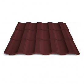 Металлочерепица Верона 0,5 RAL 3005m Арт.201061-3005 201061, Термастил, ArcelorMittal, 30 м.кв. (при заказе 201061-3005, 1205