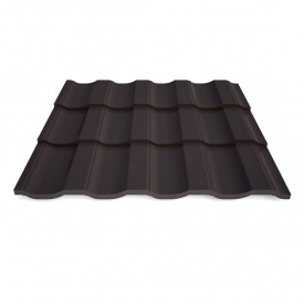 Металлочерепица Верона 0,45 RAL 3005m Арт.201098-3005 201098, Термастил, Suzhou, 30 м.кв. (при заказе менее 30 201098-8019, 1205