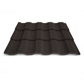 Металлочерепица Верона 0,45 RAL 3005 Арт.201113-3005 201113-8017, RAL 8017 (Шоколадно-коричневый)