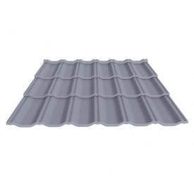 Металлочерепица ГРАДО 0,5 RAL 3005m Арт.201325-3005 201325, Термастил, ArcelorMittal, 30 м.кв. (при заказе 201325-7004, 1198