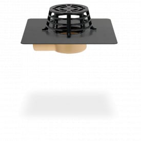 Балконная/террасная воронка из полиуретана Sita Compact угловая с ПВХ-фартухом (диаметр 50 мм).