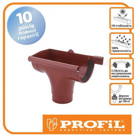 Воронка Profil левая L 130 кирпичная