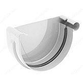 Заглушка желоба правая водосточной системы Бриза (Bryza) 100 мм белый