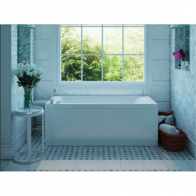 Ванна пристенная WGT Water Rialto LIDO 1700x755 правостороняя, белый