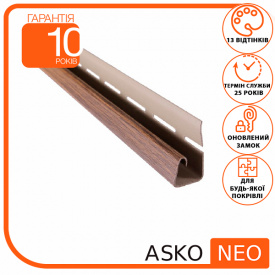 Планка ASKO NEO J дуб черный, 3.8 м