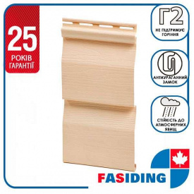 Cайдинг виниловый FaSiding "Миндаль" Т-01. 3.85 м