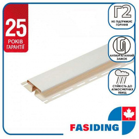 Планка FaSiding "соединительная" "Лен" Т-18. 3.05м