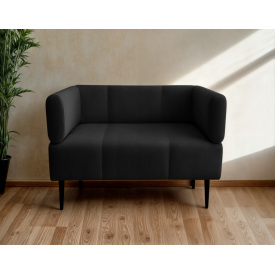 Крісло з підлокітниками Tobi Sho Бенно-1 офісне з конусною ногою 1000х720х750 велюр Emilia 97 ANTRACITE