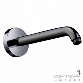 Настенный кронштейн для верхнего душа Hansgrohe DN15 230 mm 27412340 черный хром браш