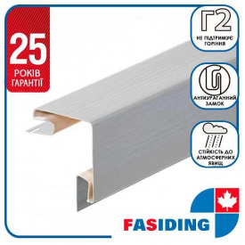 Планка FaSiding "внешний угол" "Маковые зерна" Т-12. 3.05м