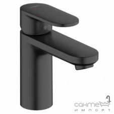 Смеситель для раковины с донным клапаном Hansgrohe Vernis Blend Single 100 CoolStart 71589670 матовый черный