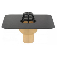 Кровельная воронка из полиуретана SitaTrendy с ПВХ фартуком (диаметр 75 мм)