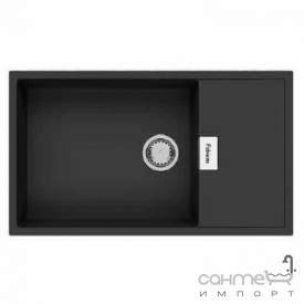 Гранітна кухонна мийка Fabiano Cubix 86x50 XL Grey Metallic сірий металік