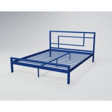 Двоспальне ліжко Tenero хайфа 140х200 см металеве білого кольору