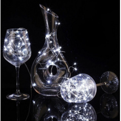 Гирлянда Нить Led 100 проволока 10 м Белый 1 режим USB + батарейка Decorative Light 218-21528273 Володарск-Волынский