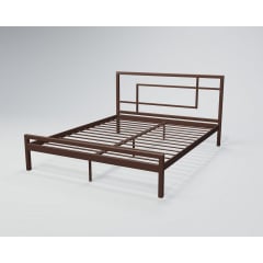 Двоспальне ліжко Tenero хайфа 140х200 см металеве білого кольору Херсон