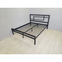 Двоспальне ліжко Tenero хайфа 180х200 см металеве чорне Енергодар