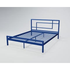 Двоспальне ліжко Tenero хайфа 140х200 см металеве білого кольору Кобижча