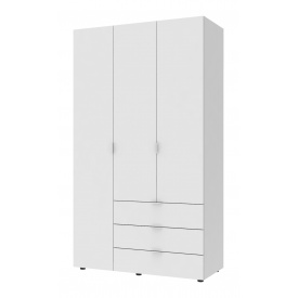 Распашной шкаф для одежды Doros Гелар Белый 3 ДСП 116,2х49,5х203,4 (42001021)