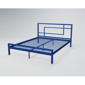 Двоспальне ліжко Tenero хайфа 140х200 см металеве білого кольору