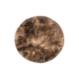 Килим круглий Лемур (100 см, коричневий)