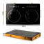 Инфракрасная настольная плита RAF R.8088 2 конфорки 4800W Black (3_02408) Суми
