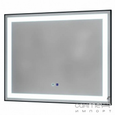 Прямоугольное зеркало в раме, с LED-подсветкой и подогревом Mirater LED 4 1200x800