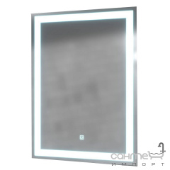 Квадратное зеркало с LED-подсветкой Mirater LED 3 800x800 Дубно