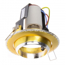 Поворотный точечный светильник Brille 60W RO-50 Латунь 161255