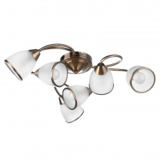 Люстра потолочная Brille 60W E14 Бронзовый