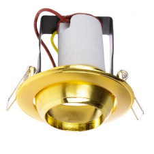 Поворотный точечный светильник Brille 60W RO-39 Золотистый 161290