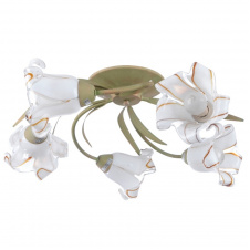 Люстра Brille Флористика 60W E14 Золотистый