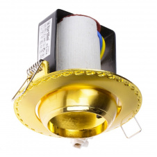 Поворотный точечный светильник Brille 60W RO-39 Золотистый 161312