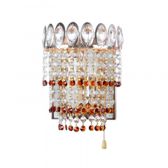 Бра LED хрустальное с выключателем Дворцовый Brille 40W BCL-483 Золотистый Володимир-Волинський