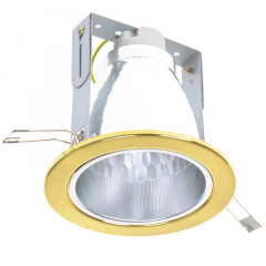 Светильник потолочный встроенный Brille 60W VDL-35 Латунь Первомайск