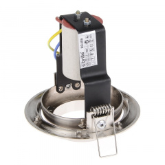 Поворотный точечный светильник Brille 60W RO-50 Хром 161243 Сміла