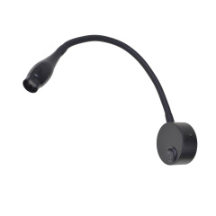 Подсветка Brille Металл 3W AL-534 Черный 27-048 Бушеве