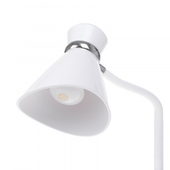 Настольная лампа в современном стиле офисная Brille 60W MTL-36 Белый Кобижча