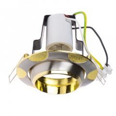 Поворотный точечный светильник Brille 60W RO-50 Золотистый 161245 Дзензелевка