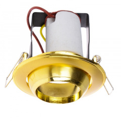 Поворотный точечный светильник Brille 60W RO-39 Золотистый 161290 Новомосковськ