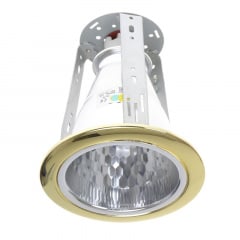 Светильник потолочный встроенный Brille 60W VDL-40 Латунь Славянск