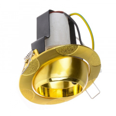 Поворотный точечный светильник Brille 60W RO-50 Золотистый 161247 Калуш